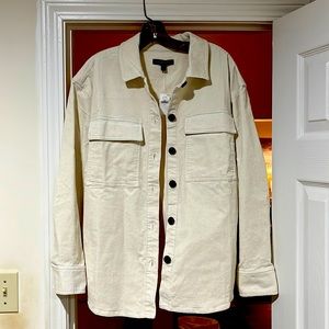 Brand new Banana Republic off white corduroy Shacket